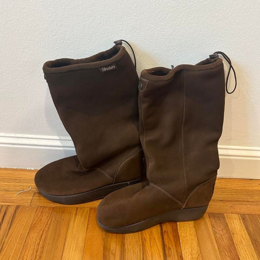 Sketchers suede leather knee high boots US 7